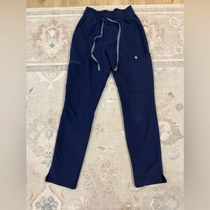 Figs Navy HW Yola Skinny Pants